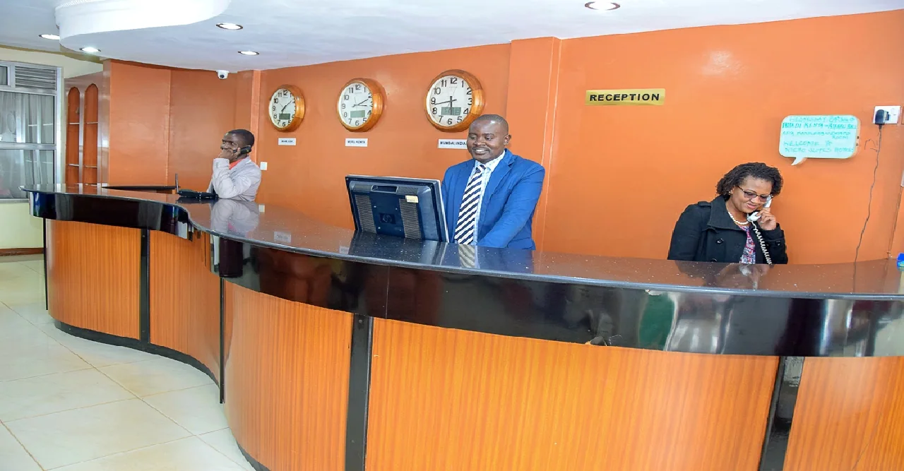 Reception at Meru Slopes Hotel